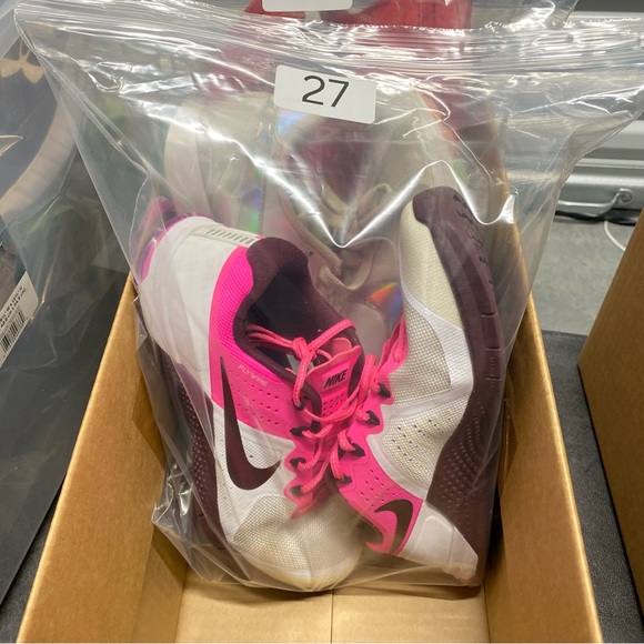 Nike Metcon 2 White/Pink/Maroon Training Shoes 821913-106 Women's Size 8 - Picture 14 of 14